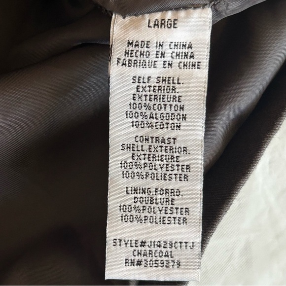 THREAD + SUPPLY Gray Military Utility Jacket Aztec Sleeves Size Large - Picture 12 of 14